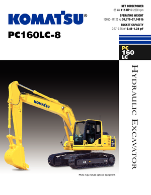 Верижни екскаватори Komatsu PC160LC-8
