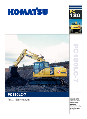 Верижни екскаватори Komatsu PC180LC-7