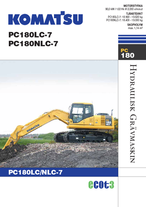 Верижни екскаватори Komatsu PC180LC-7