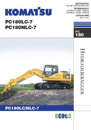 Верижни екскаватори Komatsu PC180LC-7