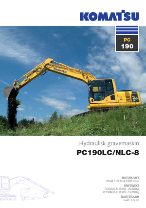 Верижни екскаватори Komatsu PC190-8 LC