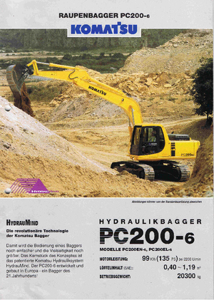 Верижни екскаватори Komatsu PC200EL-6 activ