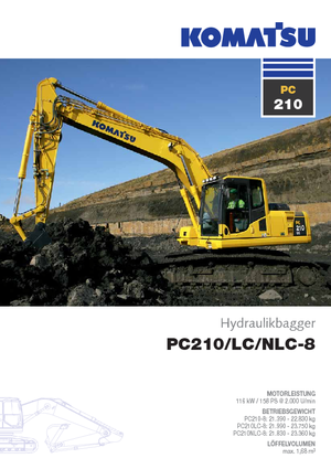 Верижни екскаватори Komatsu PC210-8