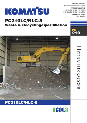 Верижни екскаватори Komatsu PC210LC-8