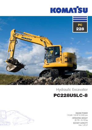 Верижни екскаватори Komatsu PC228US-LC-8