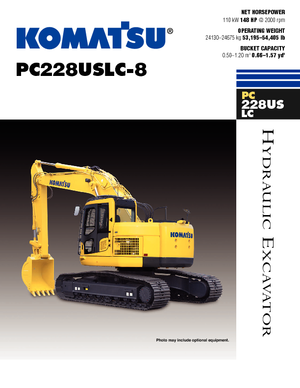 Верижни екскаватори Komatsu PC228US-LC-8