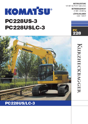 Верижни екскаватори Komatsu PC228US-LC-3
