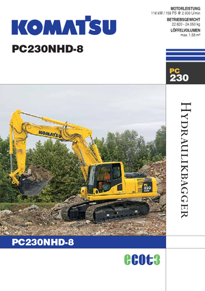 Верижни екскаватори Komatsu PC230NHD-8
