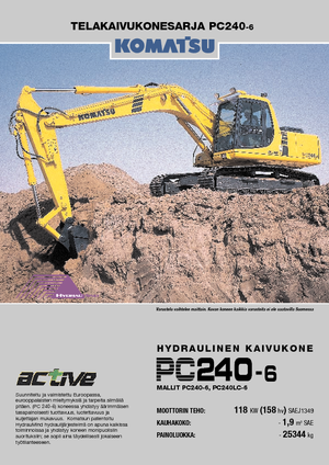 Верижни екскаватори Komatsu PC240NLC-6 active Plus