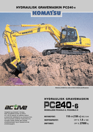 Верижни екскаватори Komatsu PC240LC-6 active Plus