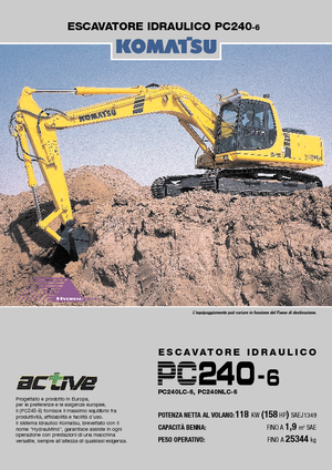 Верижни екскаватори Komatsu PC240LC-6 active Plus