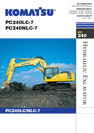 Верижни екскаватори Komatsu PC240NLC-7