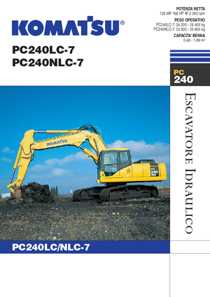 Верижни екскаватори Komatsu PC240NLC-7