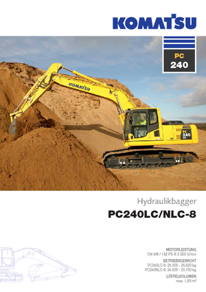 Верижни екскаватори Komatsu PC240LC-8