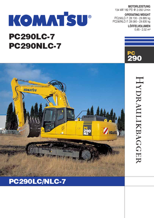Верижни екскаватори Komatsu PC290LC-7