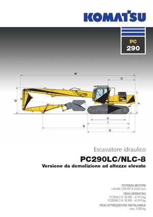 Верижни екскаватори Komatsu PC290LC-8