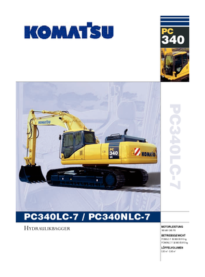 Верижни екскаватори Komatsu PC340LC-7