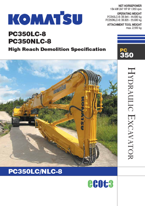 Верижни екскаватори Komatsu PC350NLC-8