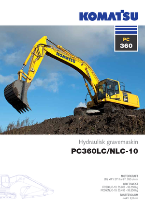 Верижни екскаватори Komatsu PC360LC-10