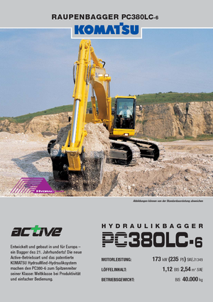 Верижни екскаватори Komatsu PC380LC-6 active