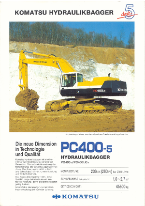 Верижни екскаватори Komatsu PC400LC-5