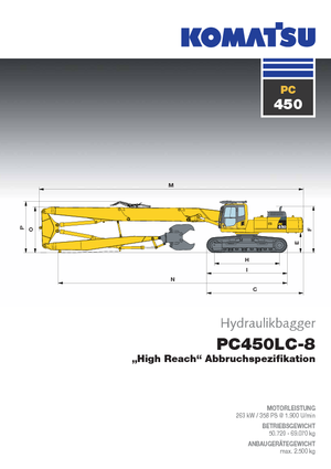 Верижни екскаватори Komatsu PC450HRD-8