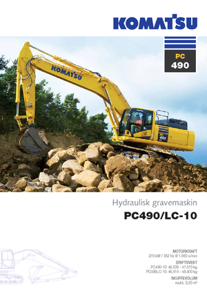 Верижни екскаватори Komatsu PC490LC-10