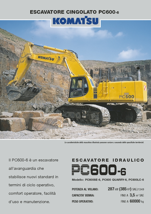 Верижни екскаватори Komatsu PC600-6