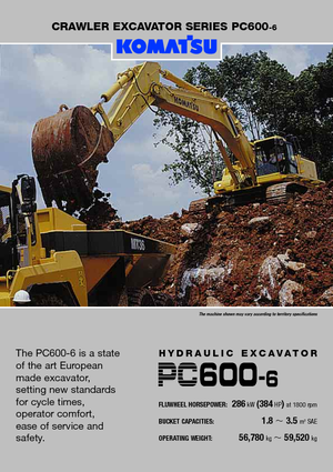 Верижни екскаватори Komatsu PC600-6