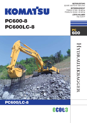 Верижни екскаватори Komatsu PC600-8