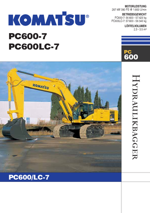 Верижни екскаватори Komatsu PC600LC-7