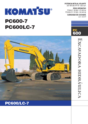 Верижни екскаватори Komatsu PC600LC-7