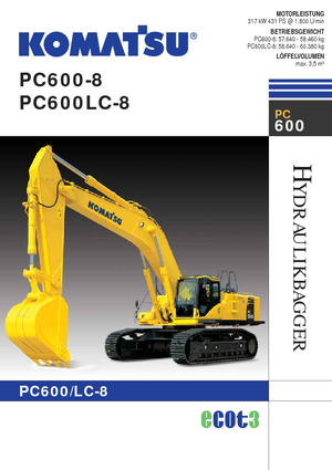 Верижни екскаватори Komatsu PC600LC-8/PC 600-8