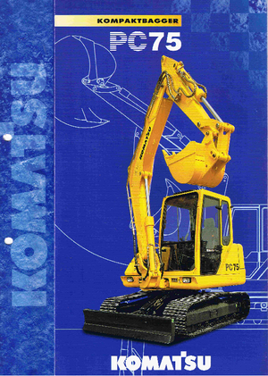 Верижни екскаватори Komatsu PC75-1
