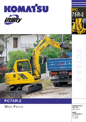 Верижни екскаватори Komatsu PC75R-2