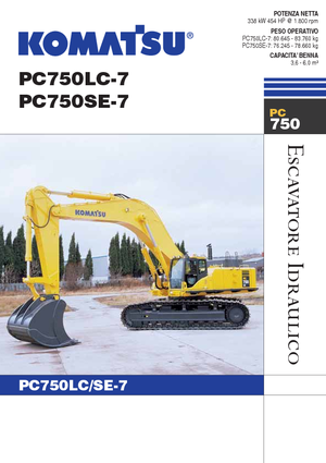 Верижни екскаватори Komatsu PC750LC-7