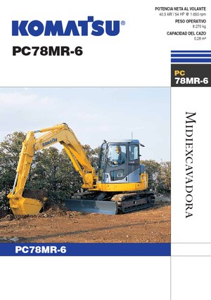 Верижни екскаватори Komatsu PC78MR-6