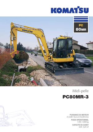Верижни екскаватори Komatsu PC80MR-3
