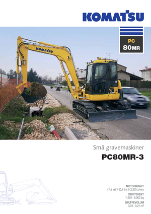 Верижни екскаватори Komatsu PC80MR-3