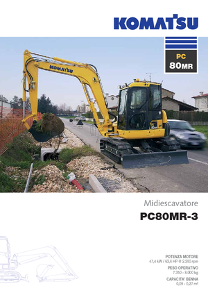 Верижни екскаватори Komatsu PC80MR-3