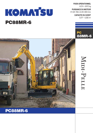 Верижни екскаватори Komatsu PC88MR-6