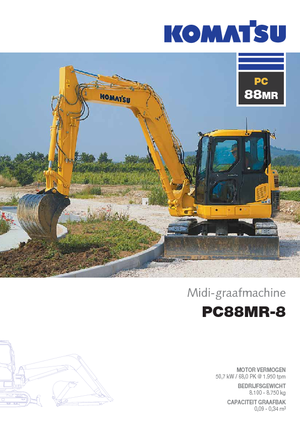 Верижни екскаватори Komatsu PC88MR-8