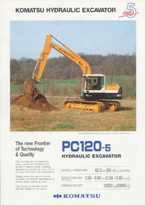Верижни екскаватори Komatsu PC120-5