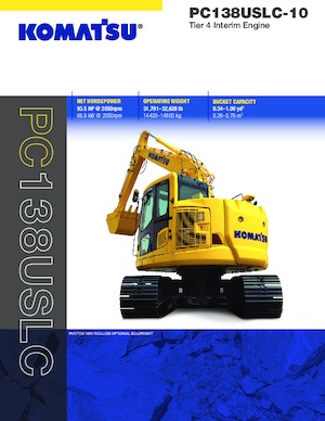 Верижни екскаватори Komatsu PC138USLC-10
