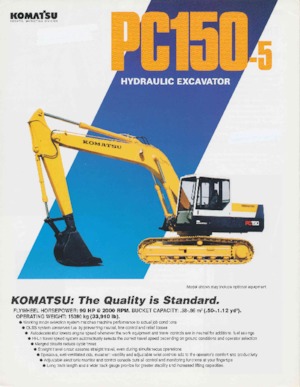 Верижни екскаватори Komatsu PC150-5
