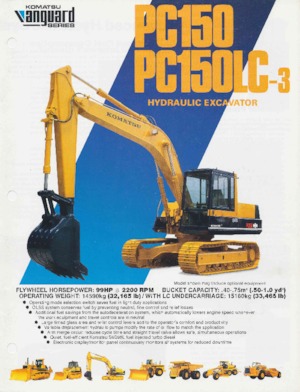 Верижни екскаватори Komatsu PC150