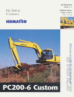 Верижни екскаватори Komatsu PC200-6