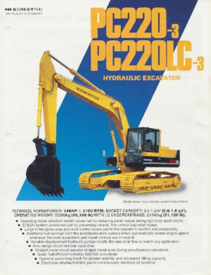 Верижни екскаватори Komatsu PC220-3