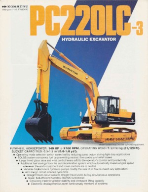 Верижни екскаватори Komatsu PC220LC-3
