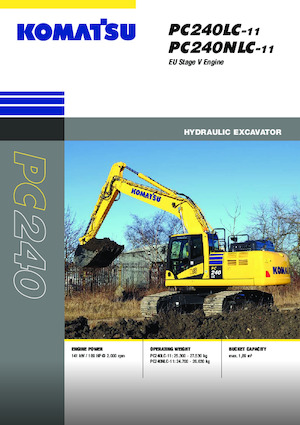 Верижни екскаватори Komatsu PC240LC-11E0